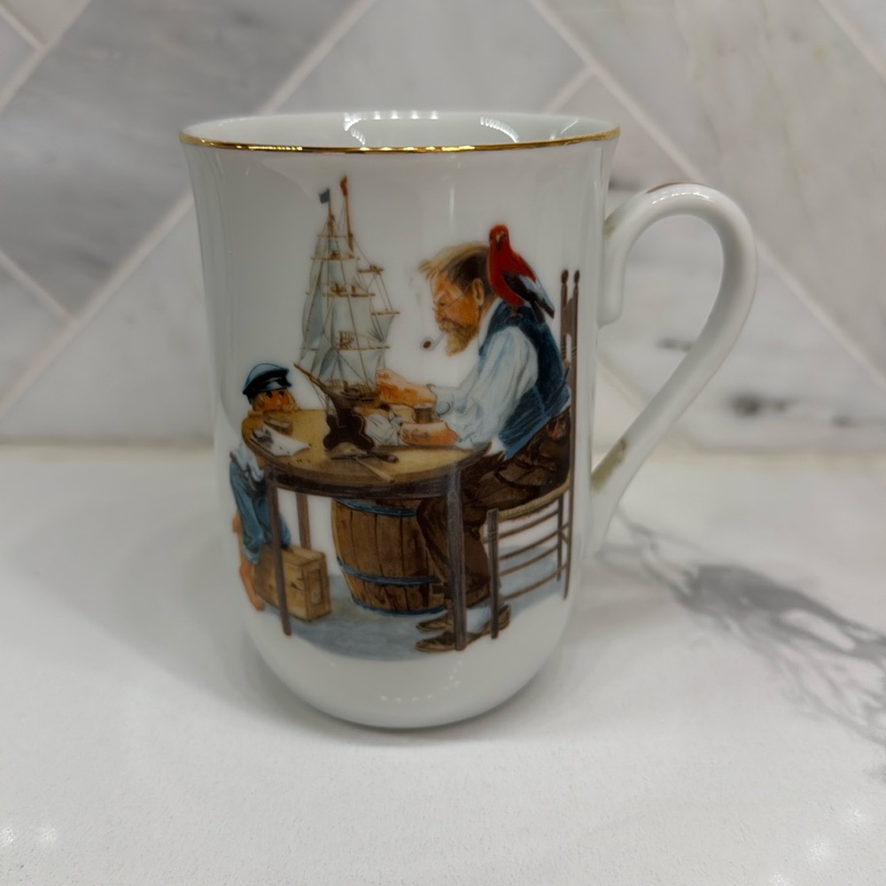 Vintage 1980’s Norman Rockwell mug